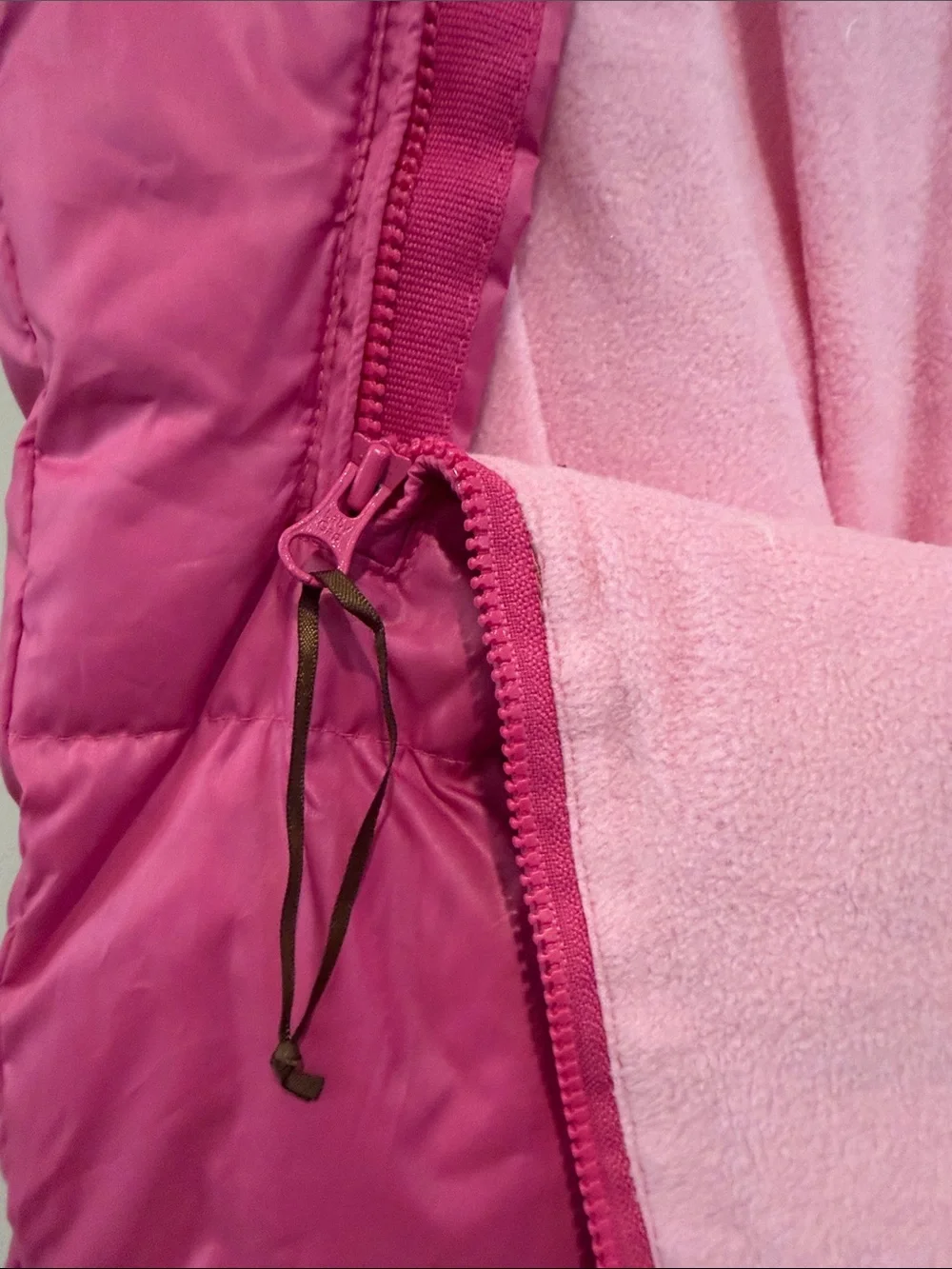 GAP Hot Pink Puffer Sleep Sack with Hood